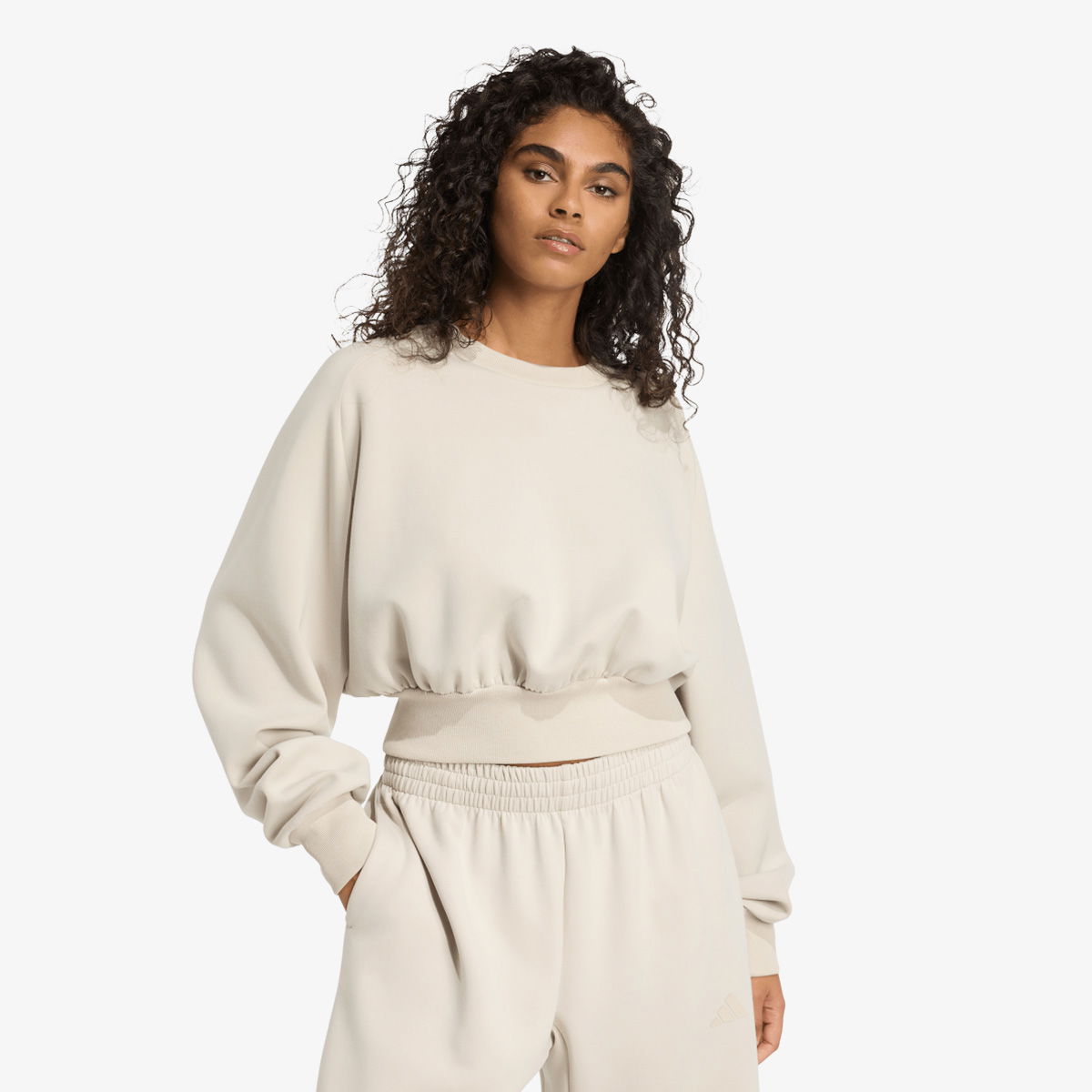 Суитчър adidas Originals All Season Slim Sweatshirt Бежово | JV9894, 1