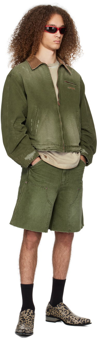 Яке We11done We11done Distressed Denim Jacket Зелено | WD-DJ0-24-381-U-KK, 3
