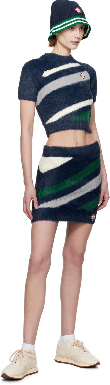 Пола Casablanca Casablanca Stripe Fluffy Mini Skirt Многоцветен | WPS25-KW-833-01, 3