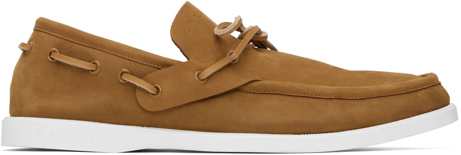 Облекло Marni Marni Nubuck Boat Shoes Кафяво | MOMS005902 P7325 00M37, 0