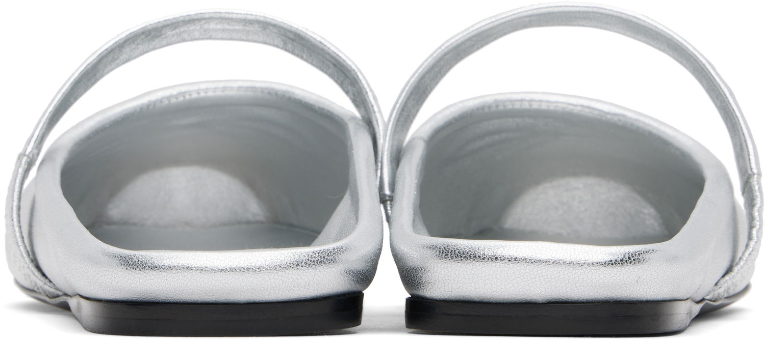 Облекло Marni Marni Leather Little Bow Sabot Slippers Металик | SBMS010400 PR695, 1