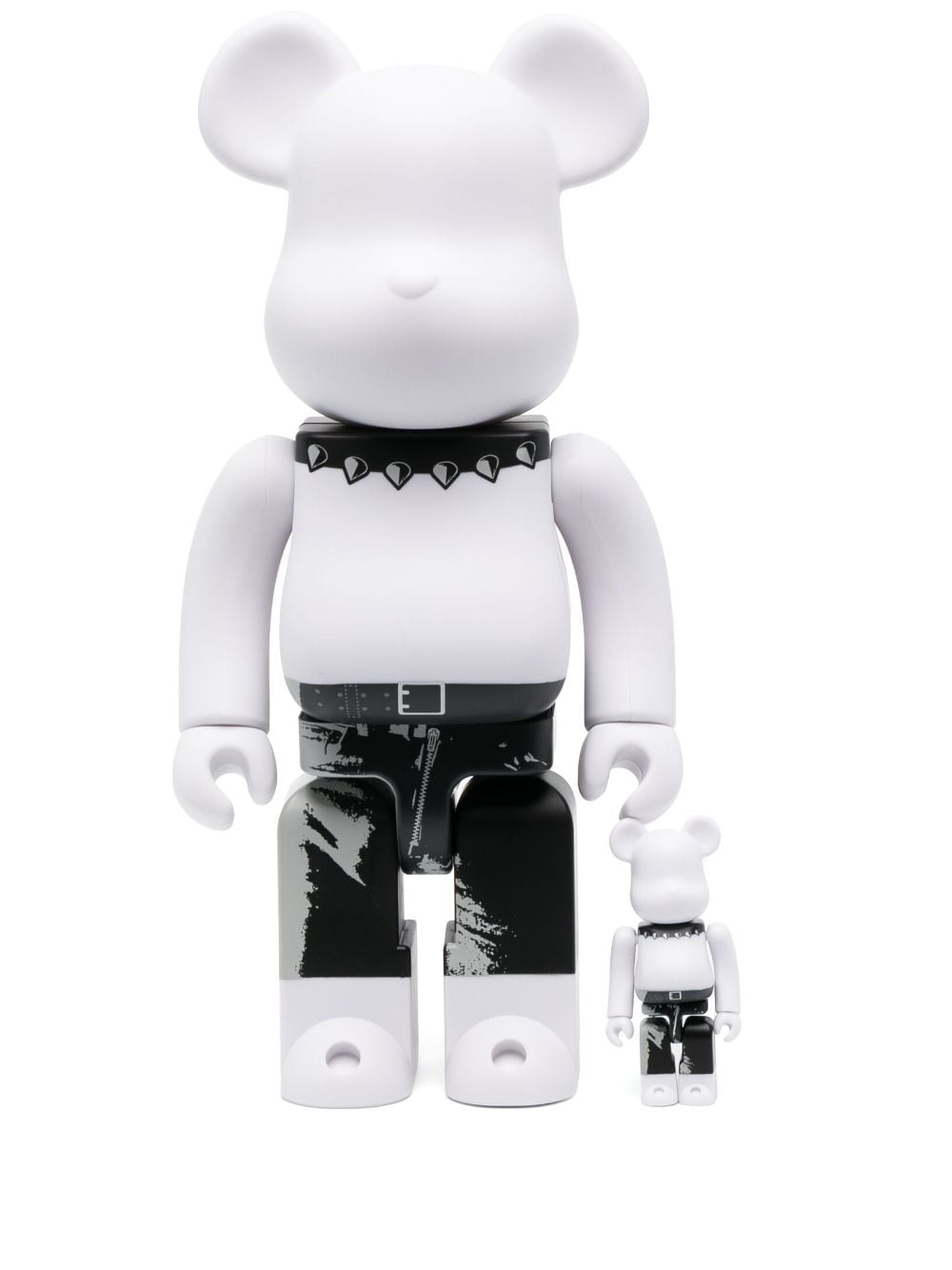 Колекционерско Medicom Toy Bearbrick x Andy Warhol x The Rolling Stones (Sticky Fingers) 100% & 400% Set - White Бяло | BBROLLINGSTONESSF19381694, 0