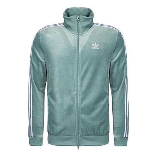 Яке adidas Originals Originals Velour Track Jacket Зелено | DV1625