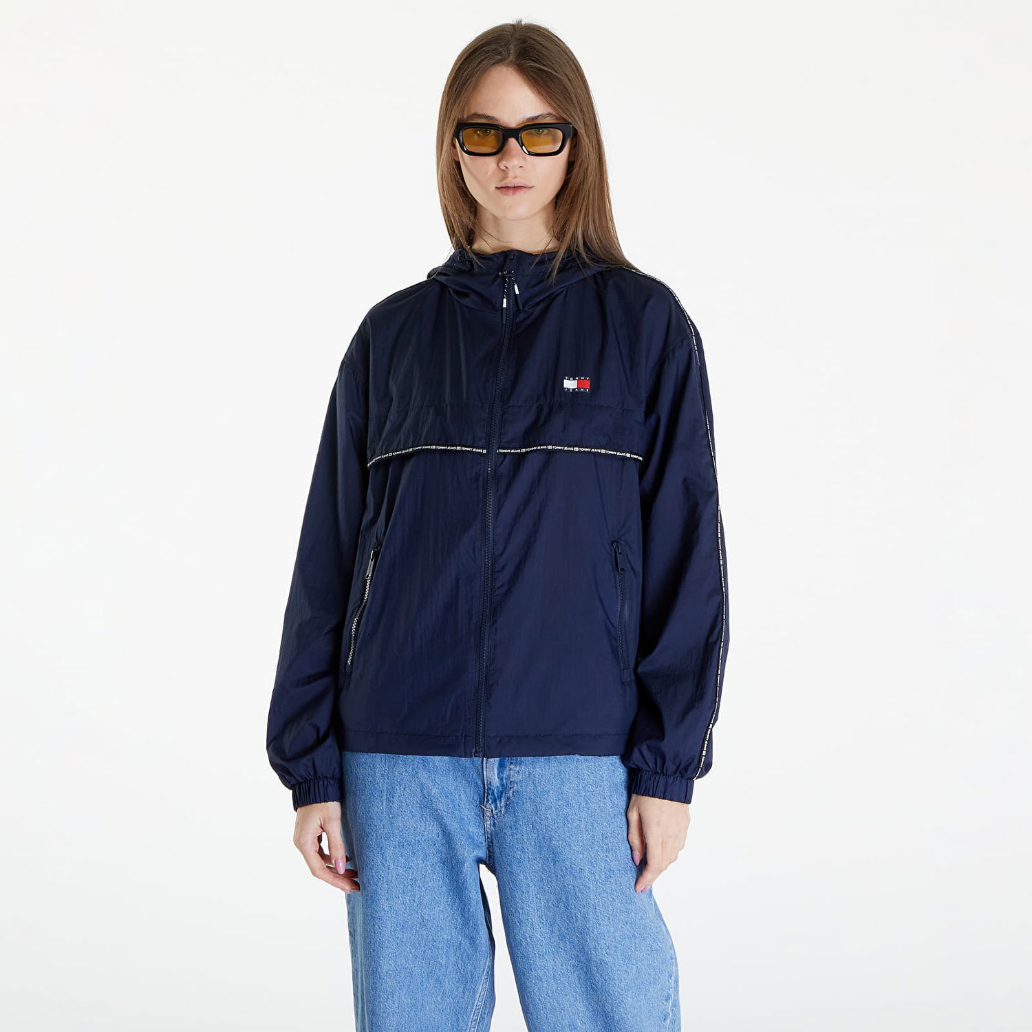 Ветровка Tommy Hilfiger Chicago Tape Windbreaker Dark Night Navy Тъмно синьо | DW0DW17753 C1G, 0
