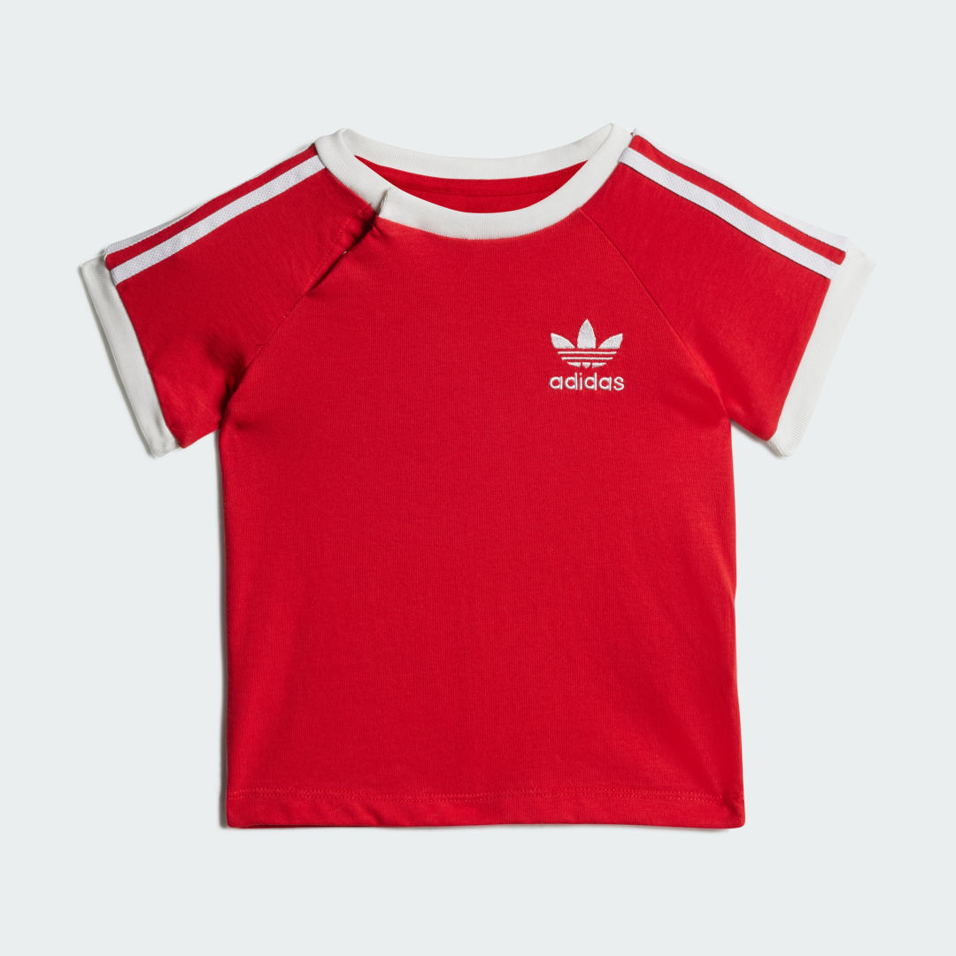 Тениска adidas Performance 3-Stripes Tee Червено | JY0146, 0