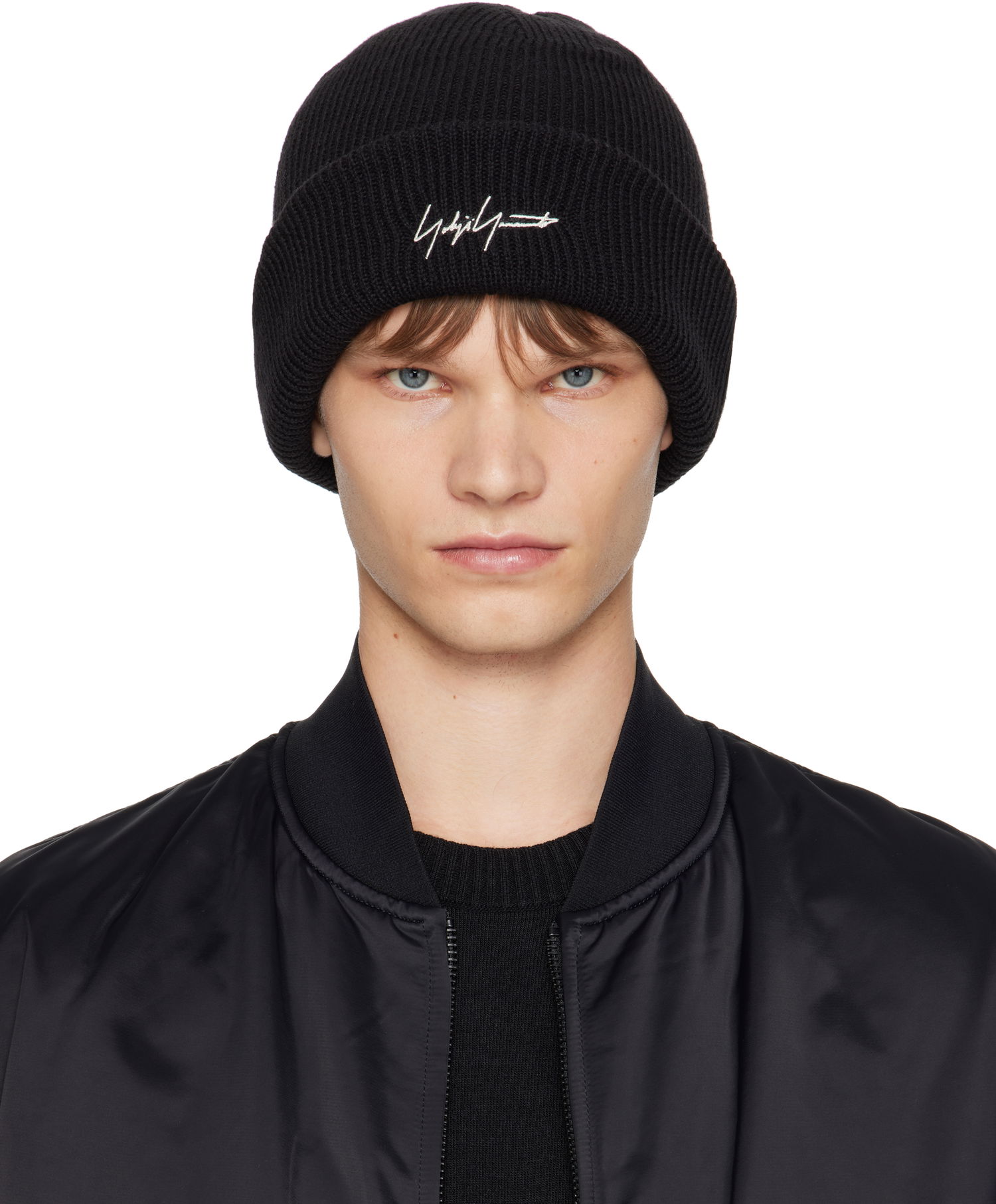 Шапка Yohji Yamamoto Y-3 KURO Knitted Beanie by Yohji Yamamoto Черно | JZ0908, 0