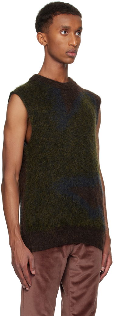 Пуловер Paul Smith Paul Smith Photogram Leaves Sleeveless Sweater Кафяво | M1R-928Y-N02512-73, 1