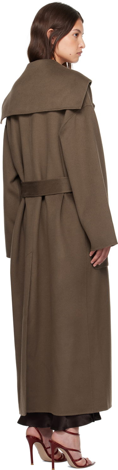 Палта Nanushka Nanushka Ruta Hooded Wrap Coat Кафяво | NW24FWOW36378, 2