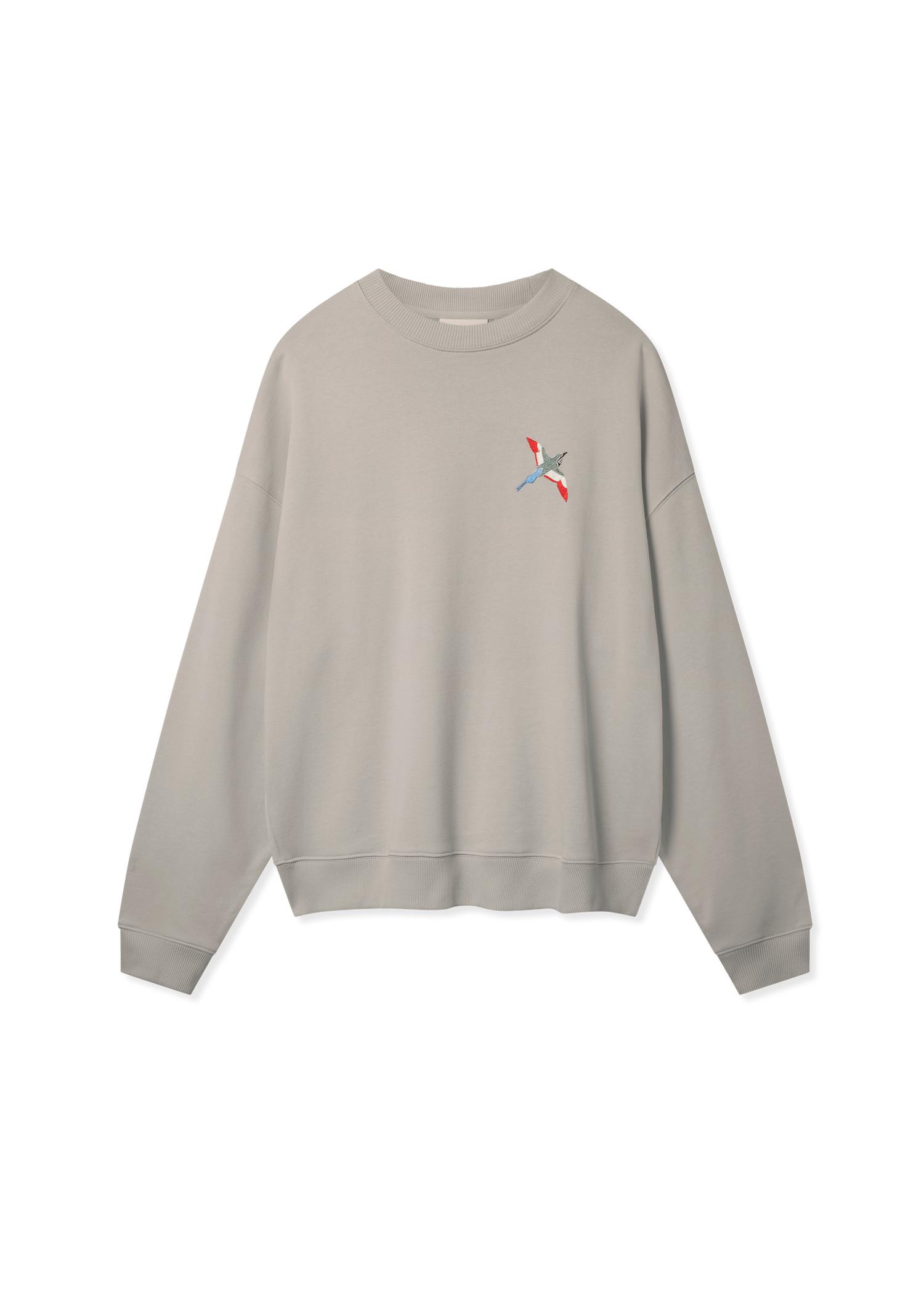 Суитчър AXEL ARIGATO Micro Bee Bird Embroidered Crewneck Sweatshirt Бежово | A3457006, 1