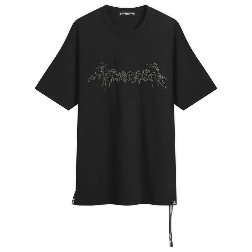 Тениска Mastermind WORLD MASTERMIND WORLD Embroidered Logo Short Sleeve T-Shirt Черно | MW25S15-TS069-011