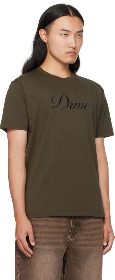 Тениска Dime Dime Cursive T-Shirt Зелено | DIMEFA2574BLK, 1