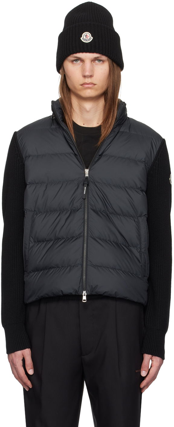 Пухо яке Moncler Padded Zip-Up Hoodie Черно | J20919B00032M1131, 0