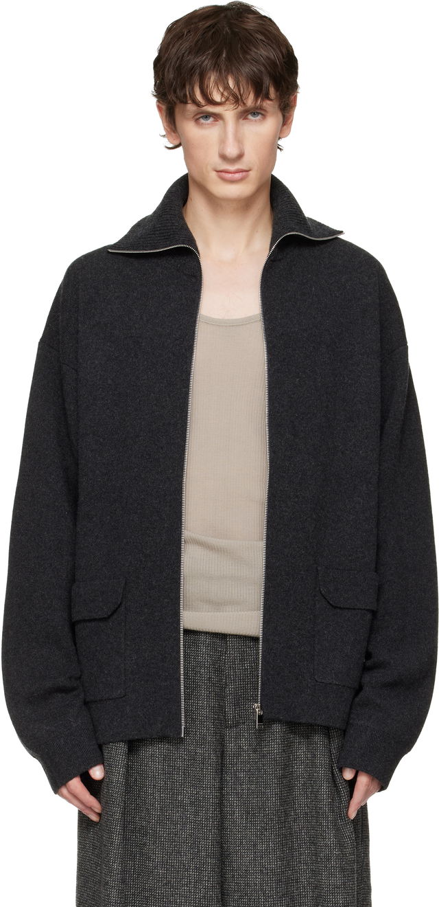Cashmere Zip Cardigan