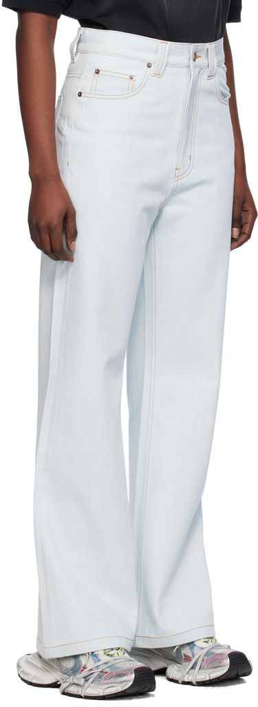 Дънки We11done Straight Leg Jeans Синьо | WD-DP0-24-336-W-IC, 1