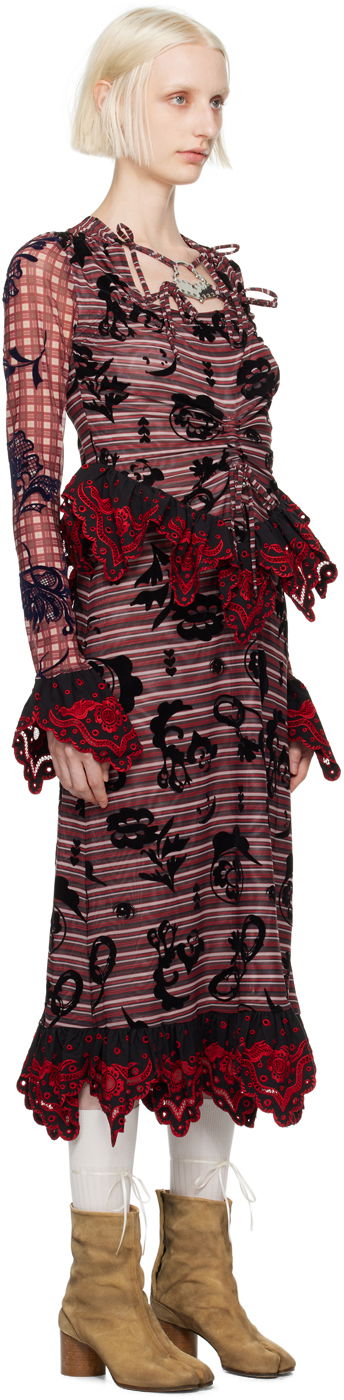 Pокля Chopova Lowena Chopova Lowena Sharon Hatch Midi Dress Многоцветен | 1268, 1