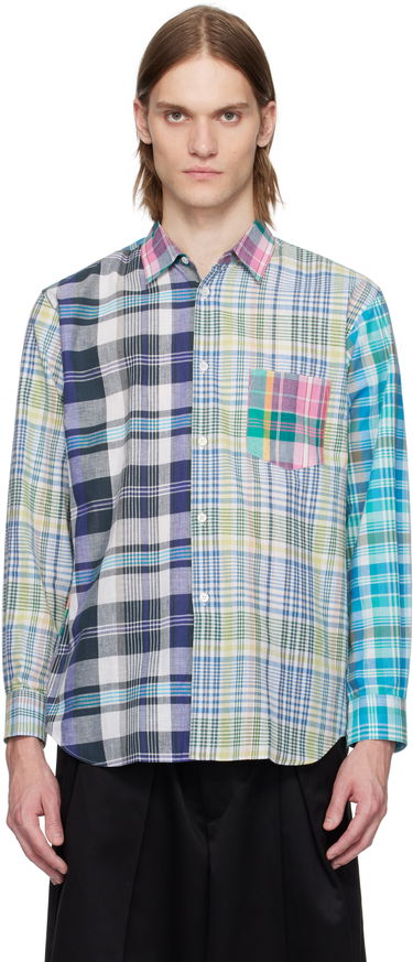 Риза Comme des Garçons Comme des Garçons Shirt Yarn Dyed Check Poplin Shirt Многоцветен | FO-B008-051, 0