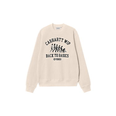 Суитчър Carhartt WIP Men's Natural Back to Basics Graphic Sweatshirt Бежово | I034040_9, 5