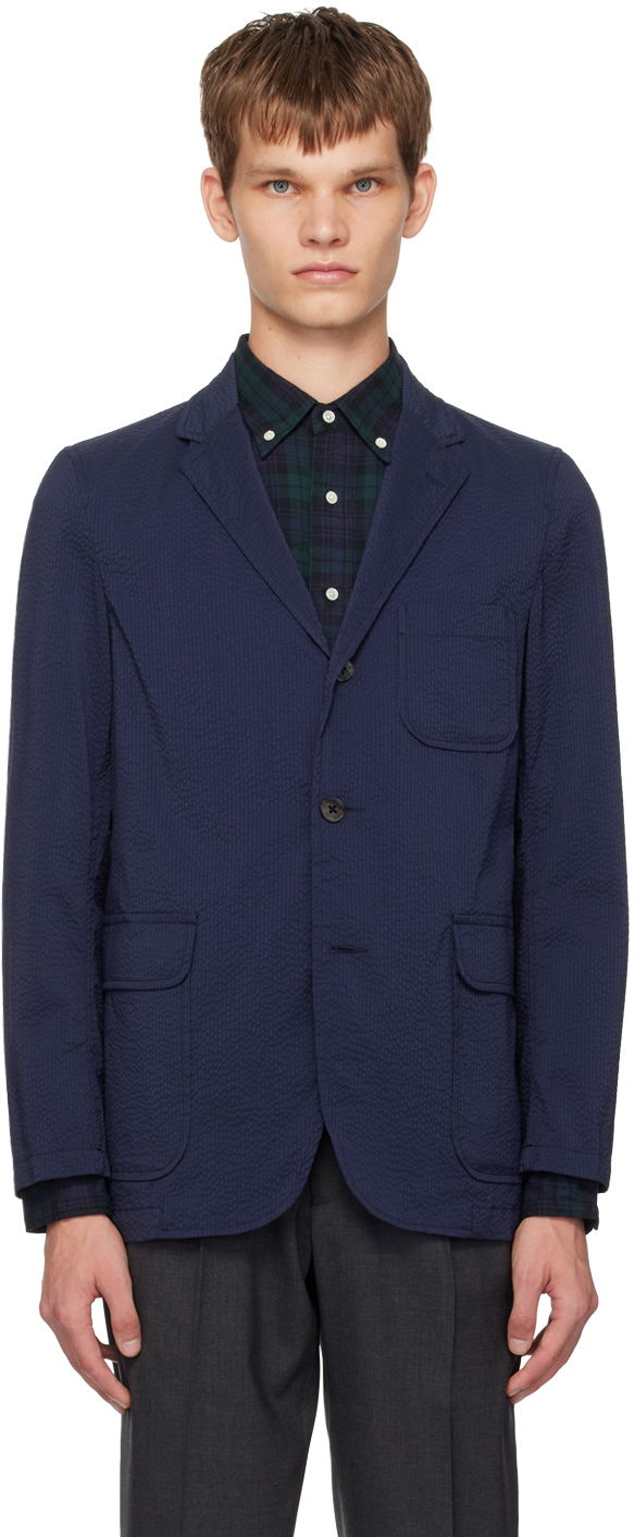 Яке BEAMS Beams Plus Three-Button Shirt Blazer Тъмно синьо | 3816-0196-139, 0