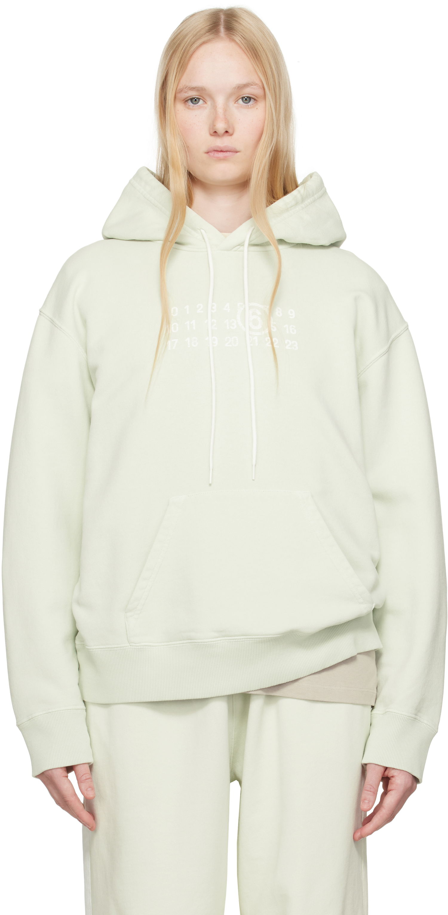 Суитчър Maison Margiela MM6 Maison Margiela Unbrushed Sweat Jersey Hoodie Зелено | S62GU0138 M25004, 0