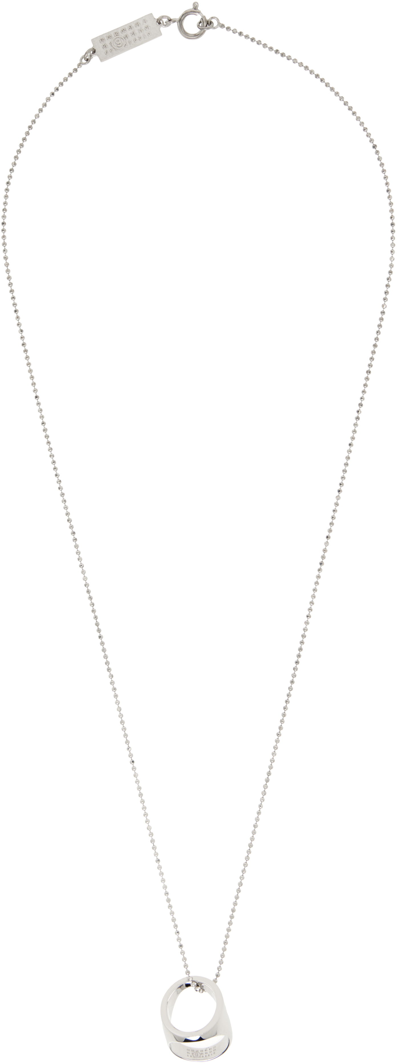 Колие Maison Margiela MM6 Maison Margiela Gold Signet Ring Pendant Necklace Жълто | SM6UU0084 P7355, 1