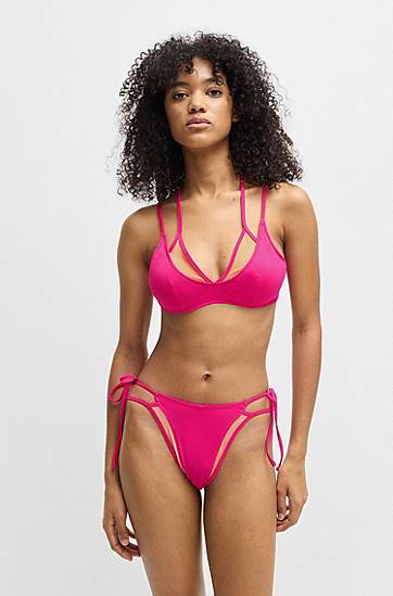 Сутиен BOSS Halterneck Layered Bikini Top Розово | 50540304, 1