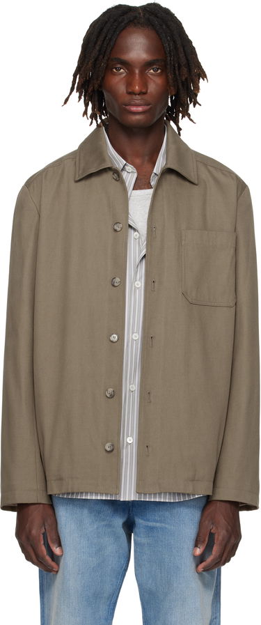 Яке A.P.C. A.P.C. Jeffray Button-Up Jacket Зелено | COFCO-H02991, 0