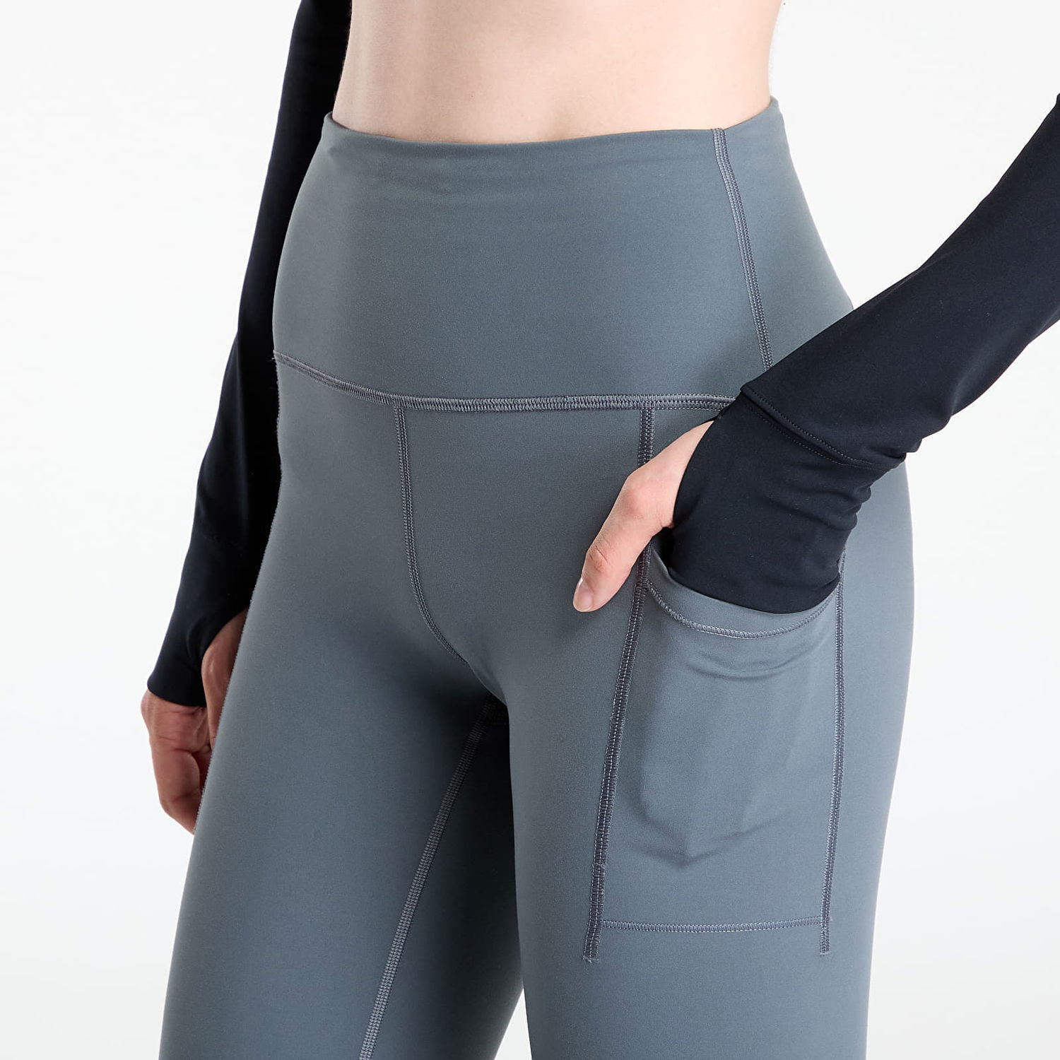 Клинове New Balance Sleek Pocket High Rise Legging 25" Сиво | WP51268GT, 1