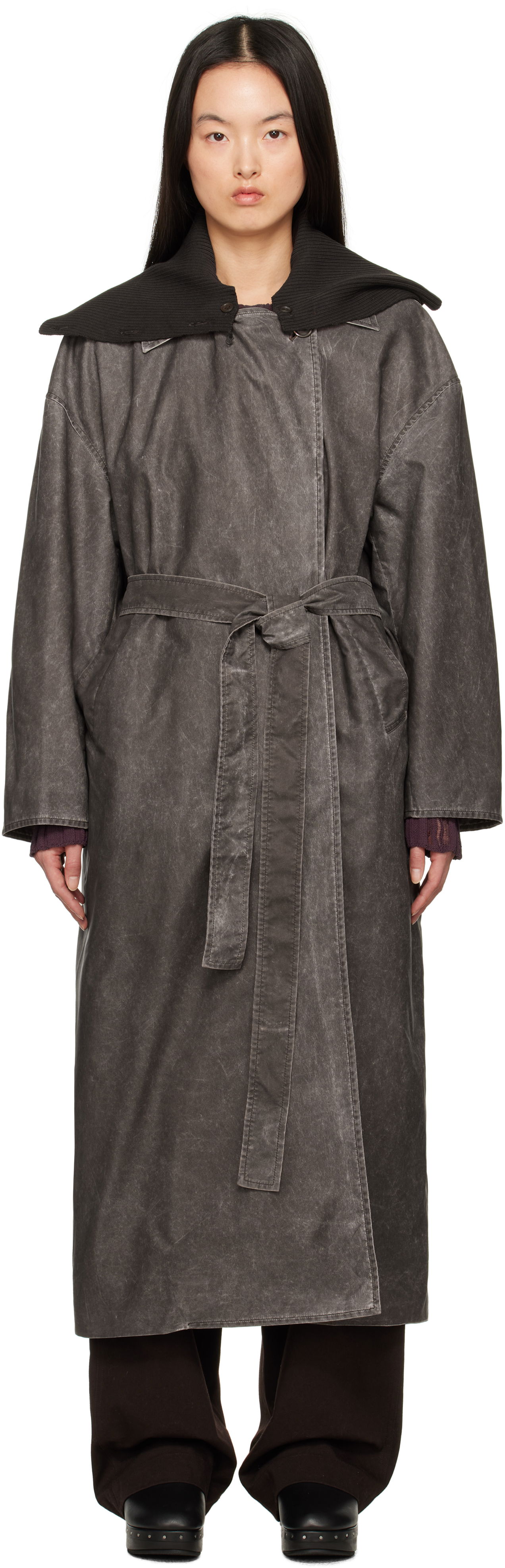 Тренчкот OUR LEGACY Our Legacy Court Coat Сиво | W2251CA, 0