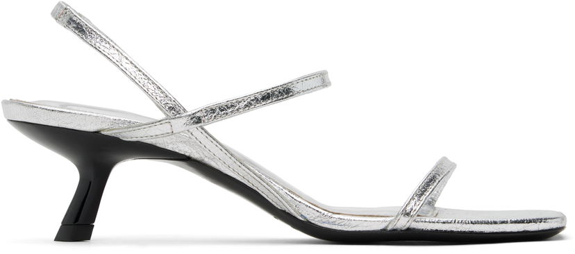 Грижа за обувките Anine Bing ANINE BING Hilda Heeled Sandals Металик | A-14-10684-SLV1