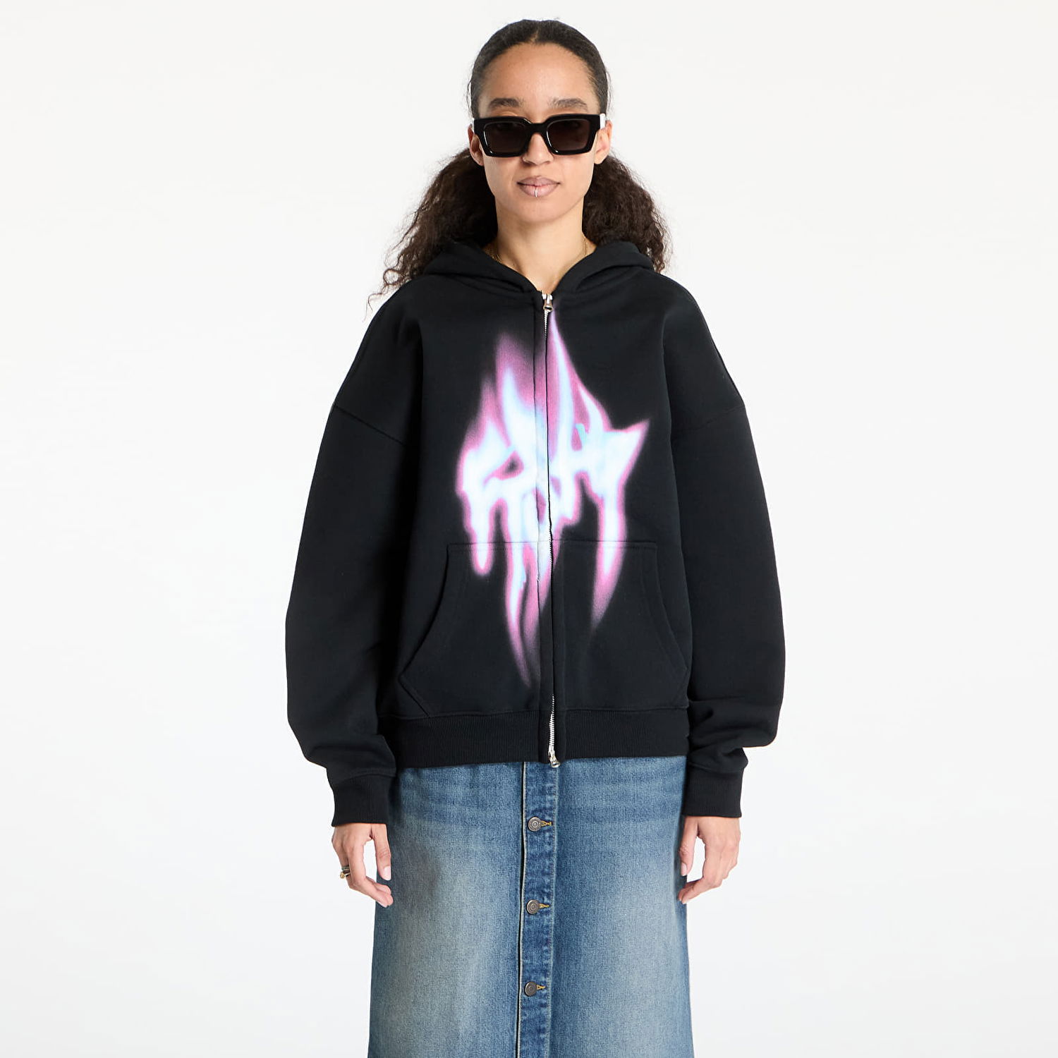 Суитчър Footshop FTSHP Walking Art II Zip Hoodie Черно | FTSHP_411, 0
