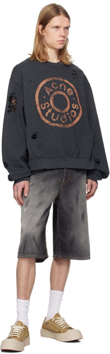 Къси панталони Acne Studios Acne Studios Loose Fit Denim Shorts Сиво | BE0173-, 3