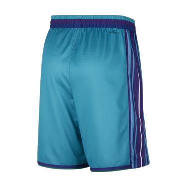 Къси панталони Nike Dri-FIT NBA Swingman Charlotte Hornets Hardwood Classics 2023/24 - Modrá Тюркоазено | DX8723-415, 4