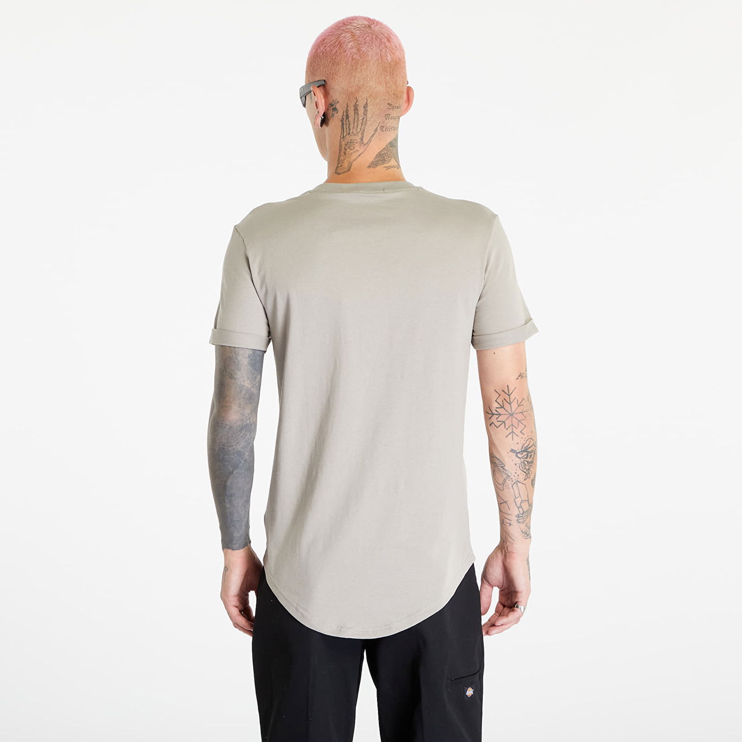 Тениска CALVIN KLEIN Jeans Badge Turn Up Short Sleeve T-Shirt Grey Сиво | J30J323482 PBU, 1