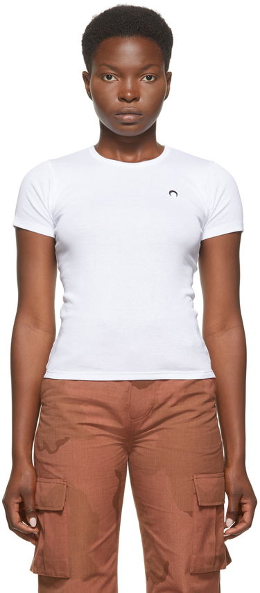 Тениска Marine Serre Marine Serre Moon Minifit T-Shirt Бяло | T067FW20W, 0