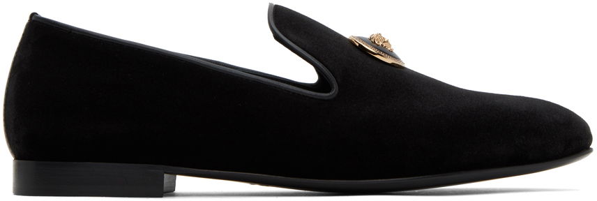 Кецове и обувки Versace Black Medusa Slippers Черно | 1012629_1A09123, 0