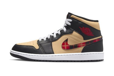 Кецове и обувки Jordan Air 1 Mid “Tartan Swoosh” Бежово | DZ5329-001, 0