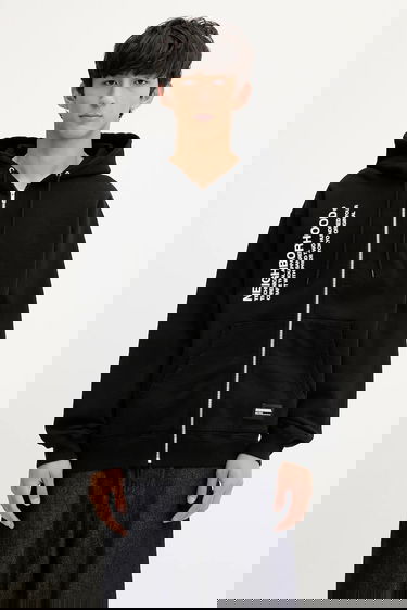 Суитчър Neighborhood NEIGHBORHOOD Solid Sweat Zip Hoodie Черно | 251UWNH.CSM05, 0
