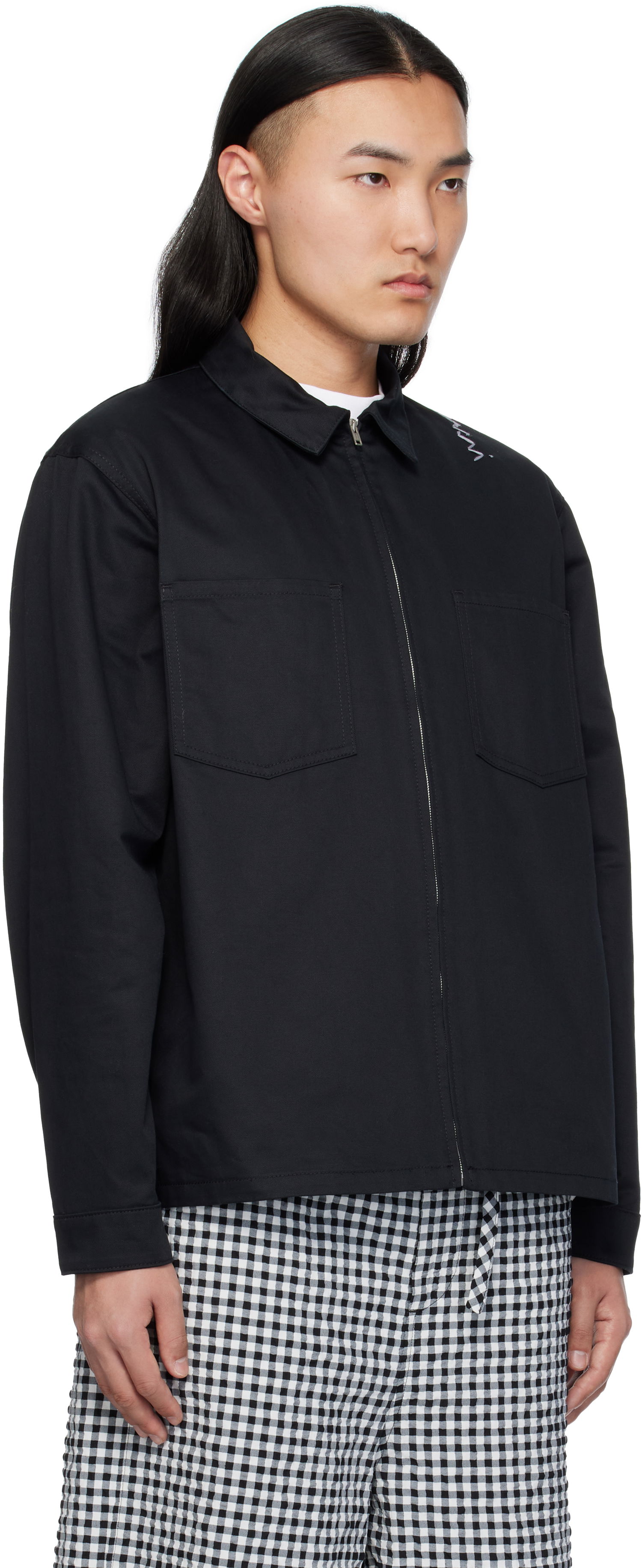 Риза Marni Marni Organic Cotton Zip-Up Shirt Черно | CUMU0297S0 UTC311, 1