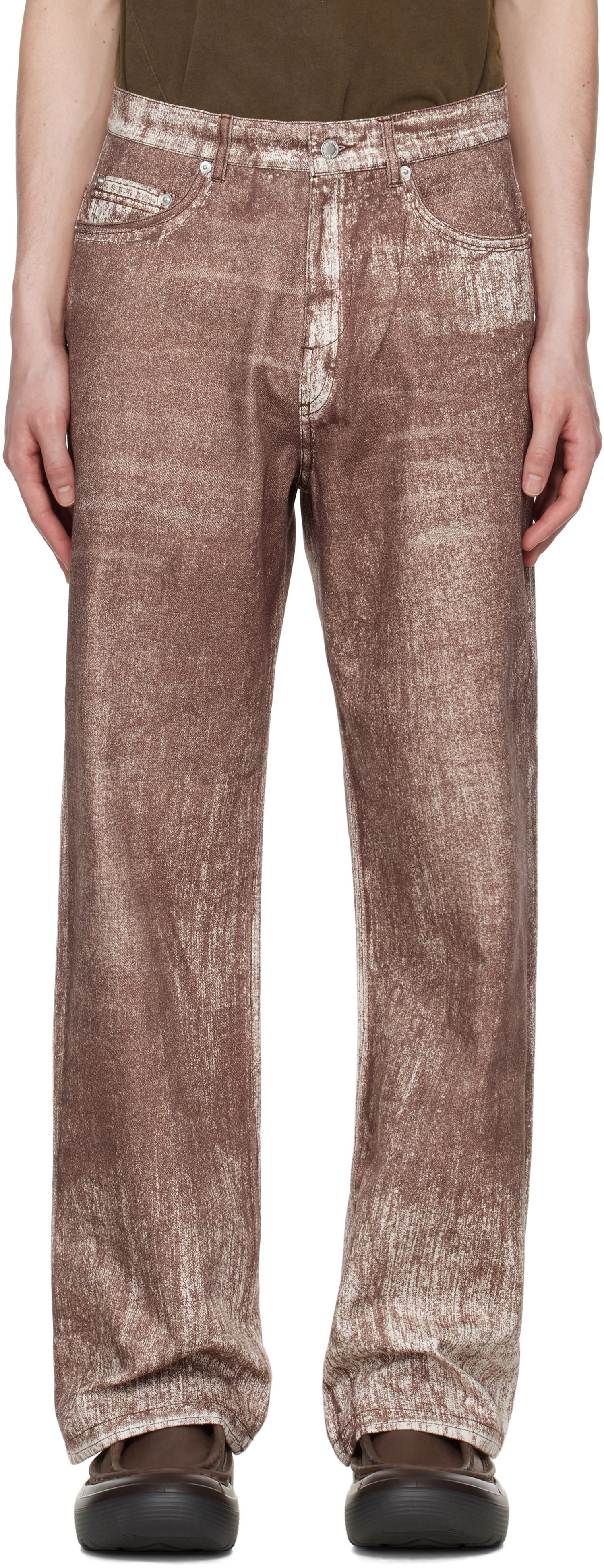 Дънки Camper Camperlab Paint Print Jeans Кафяво | AU00022-003, 0