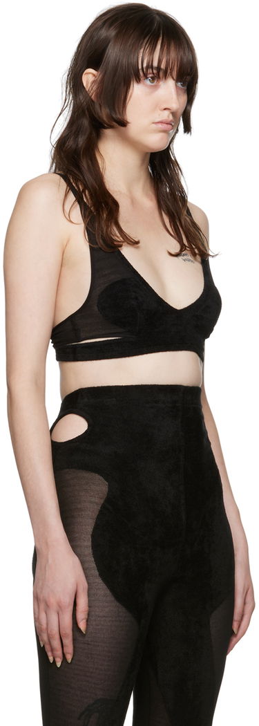 Сутиен Dion Lee Chenille Intarsia Bra Зелено | A7606P22, 4