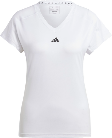 Тениска adidas Performance AEROREADY Train Essentials Minimal Branding V-Neck Tee Бяло | HR7878, 1