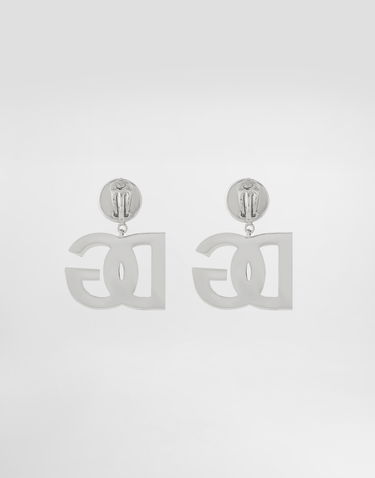 Обеци Dolce & Gabbana Metal DG Logo Earrings Металик | WEN6P2W111187655, 2