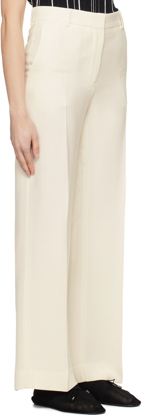 Панталони TOTEME TOTEME Relaxed-Fit Trousers Бяло | 242-WRB1629-FB0106, 1