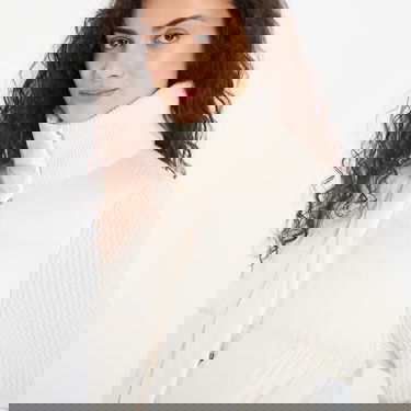 Пухо яке Tommy Hilfiger Modern Down Knit Mix Regular Jacket Бяло | WW0WW45738 YA8, 2