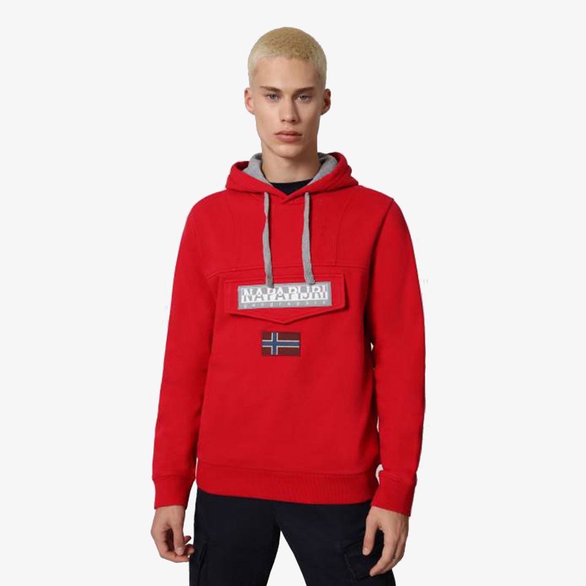 Суитчър Napapijri Men's Hoodie Burgee Червено | NP0A4FQKR171, 0