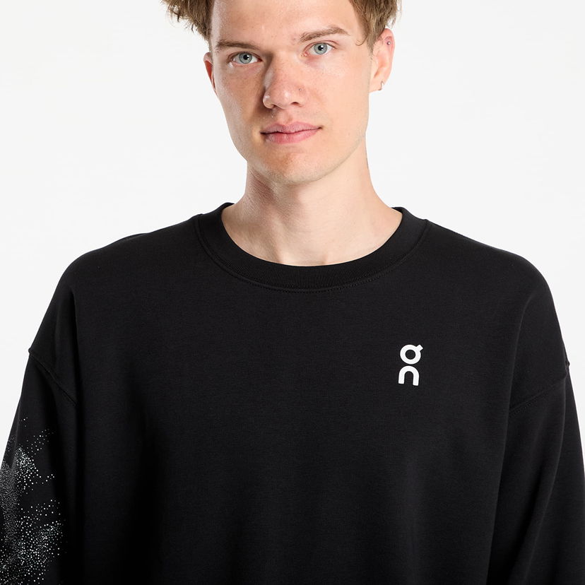 Суитчър On Running Club Crew Graphic Sweatshirt Черно | 1MF30540192