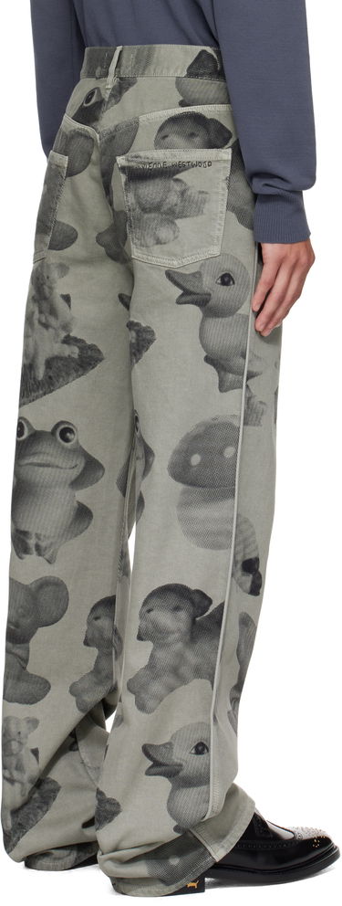 Дънки Vivienne Westwood Vivienne Westwood Figurine Raymond Printed Jeans Зелено | 2802003D-W014K-, 2