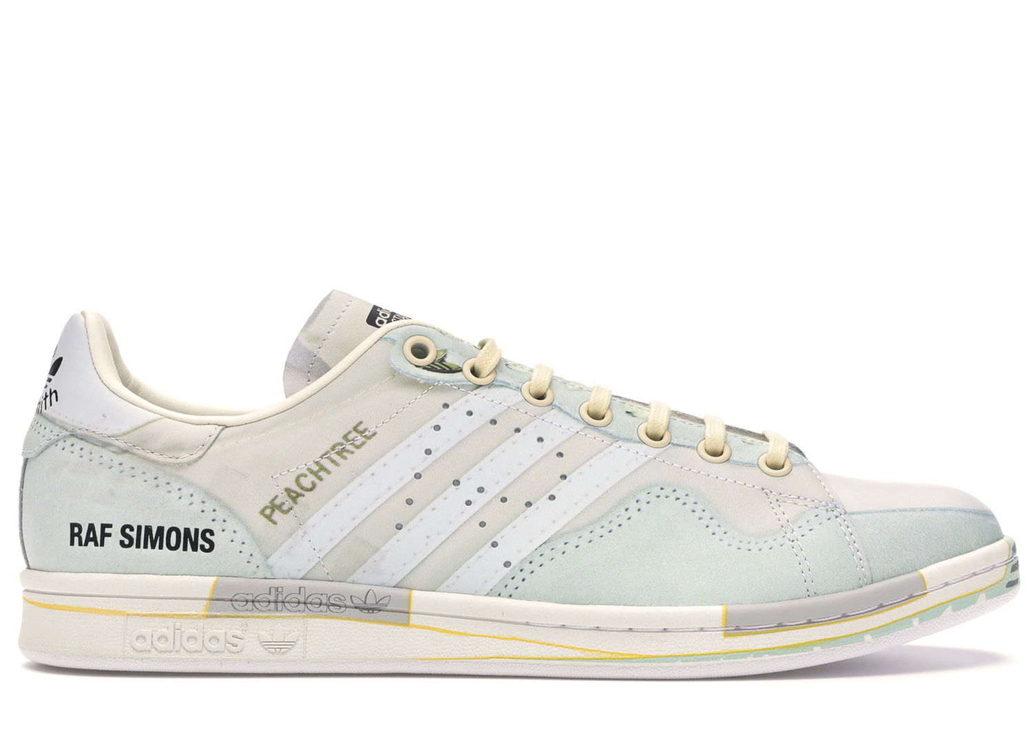 Кецове и обувки adidas Originals Peach Stan Smith Raf Simons Light Sand Бяло | EE7952, 0