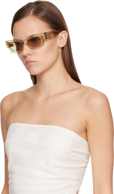 Слънчеви очила Miu Miu Miu Glimpse Sunglasses Бежово | 0MU 09WS 8056262086780, 3