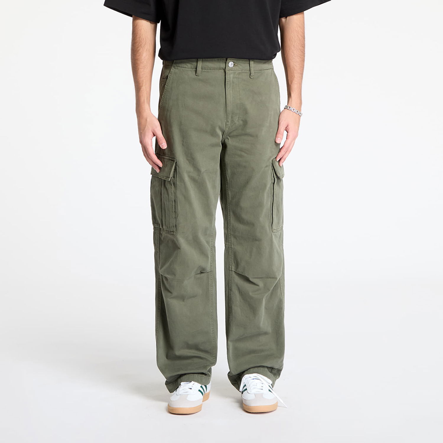 Карго панталони Tommy Hilfiger Tommy Jeans Jaimie Cotton Cargo Pants W30/L32 Зелено | DM0DM20293 M12, 0